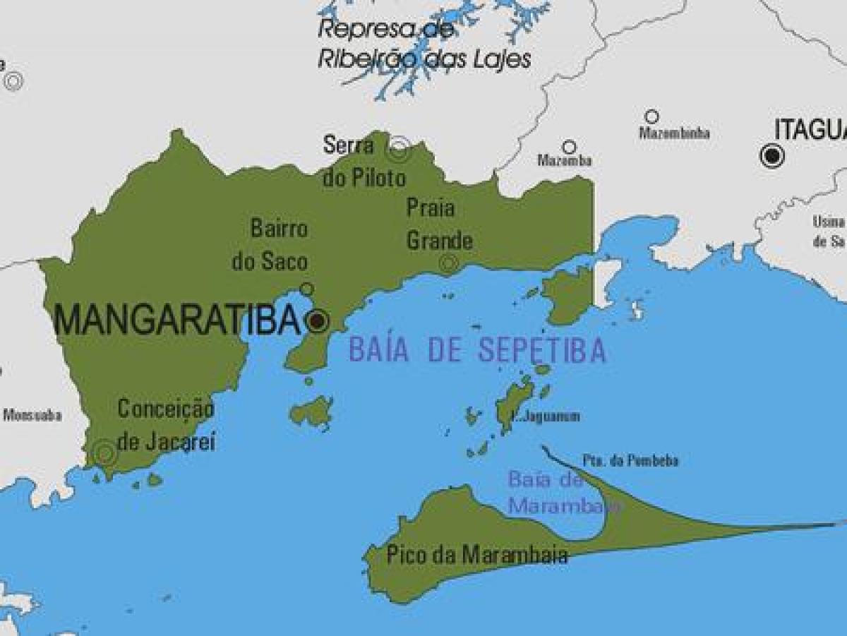 Mapa de Mangaratiba municipi