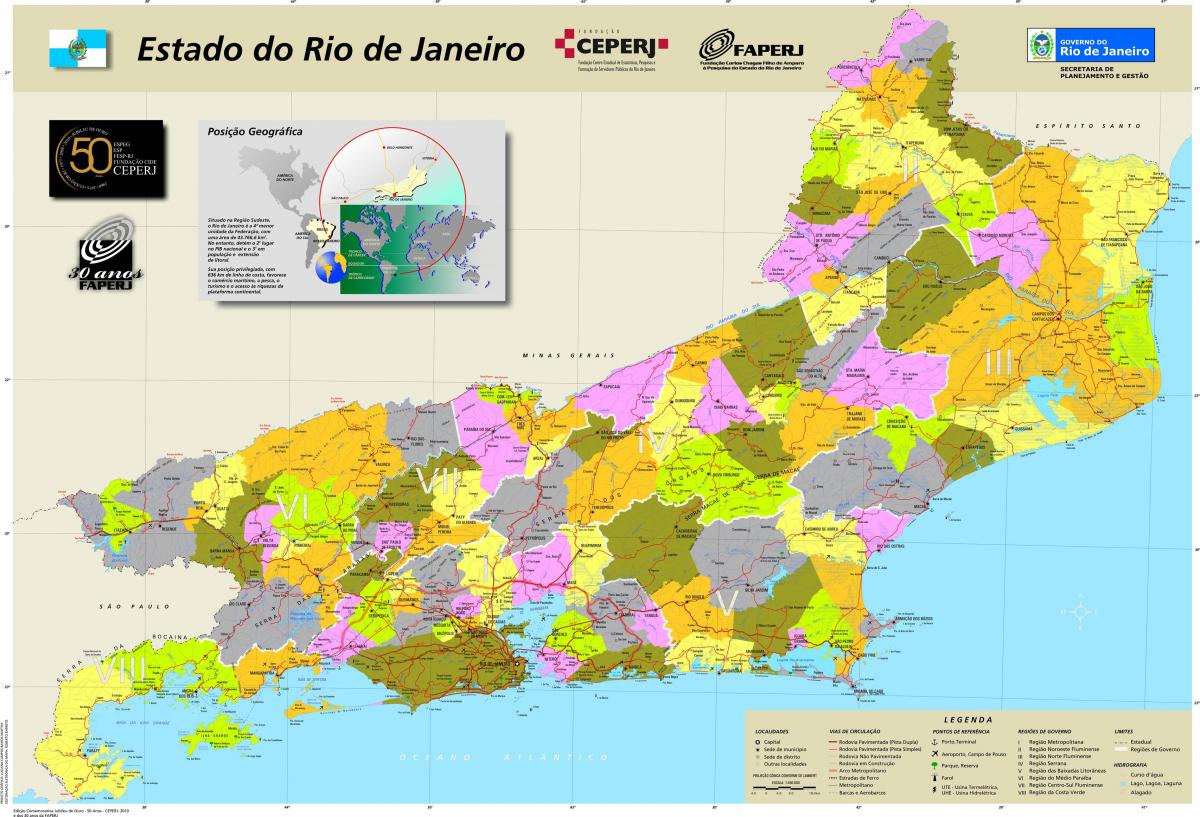 Mapa de municipis de a Rio de Janeiro