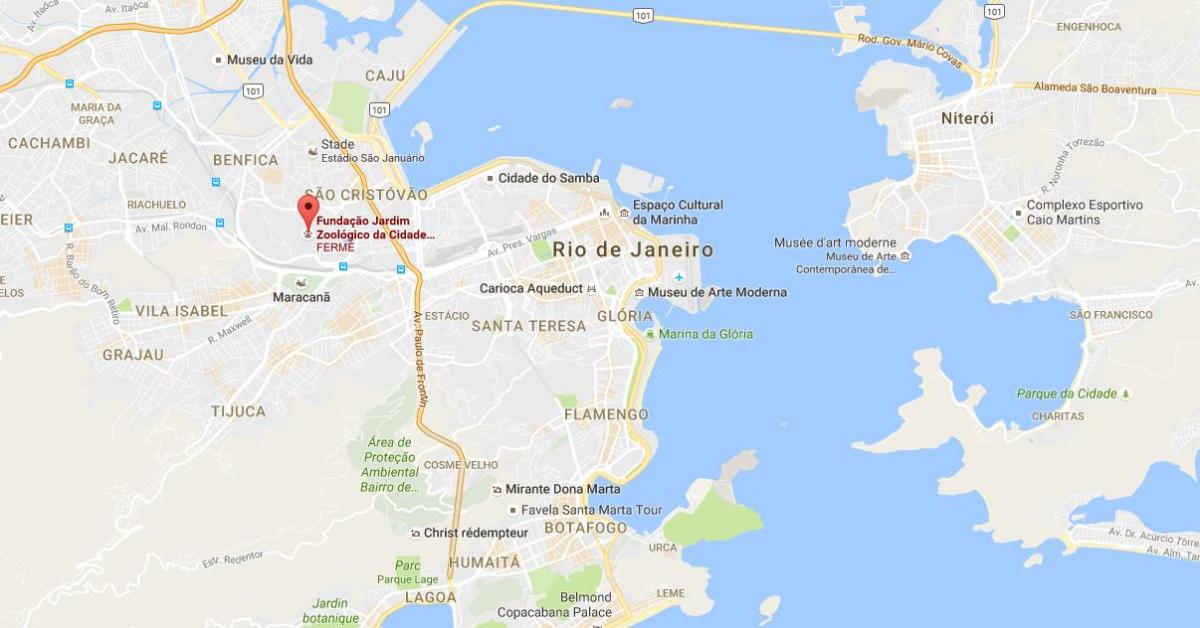 Mapa del Zoo de Rio de Janeiro