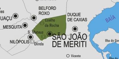 Mapa de São João de Meriti municipi