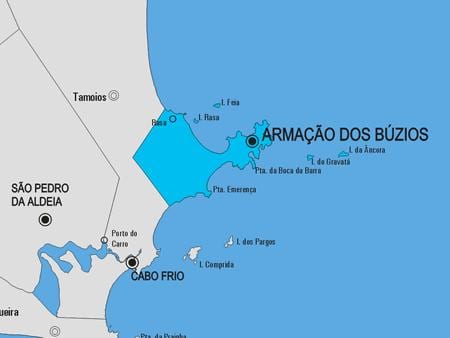 Mapa de Armação dos Búzios municipi