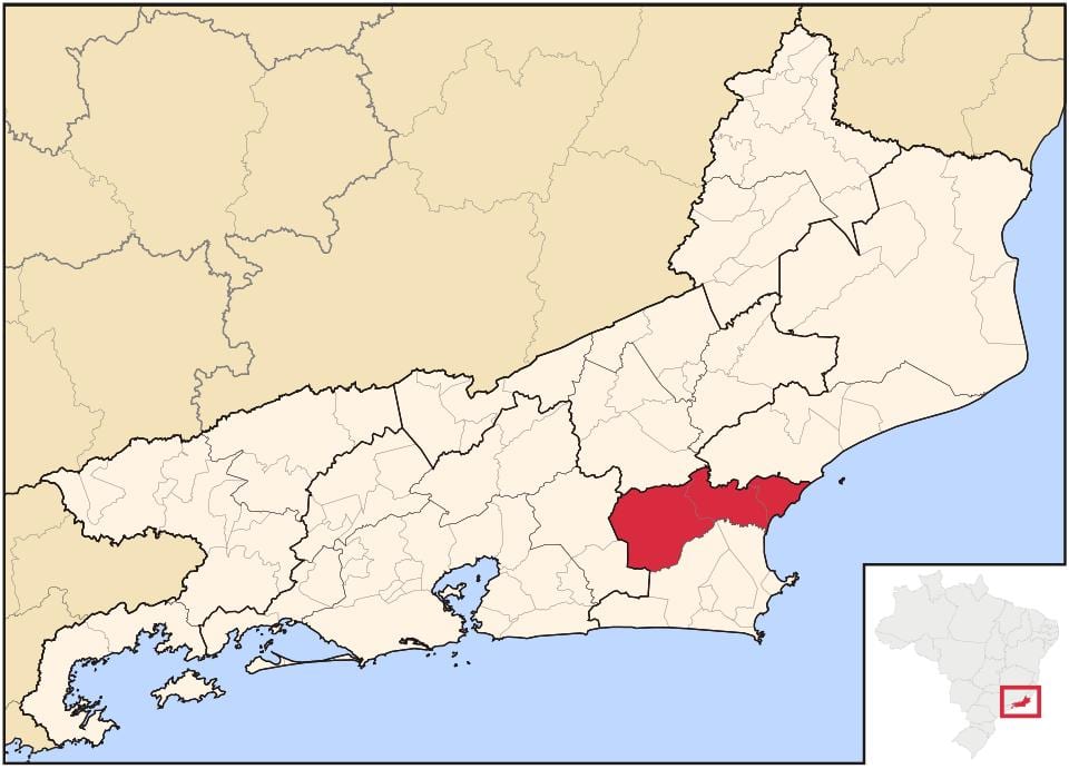 Mapa de la Bacia de São João