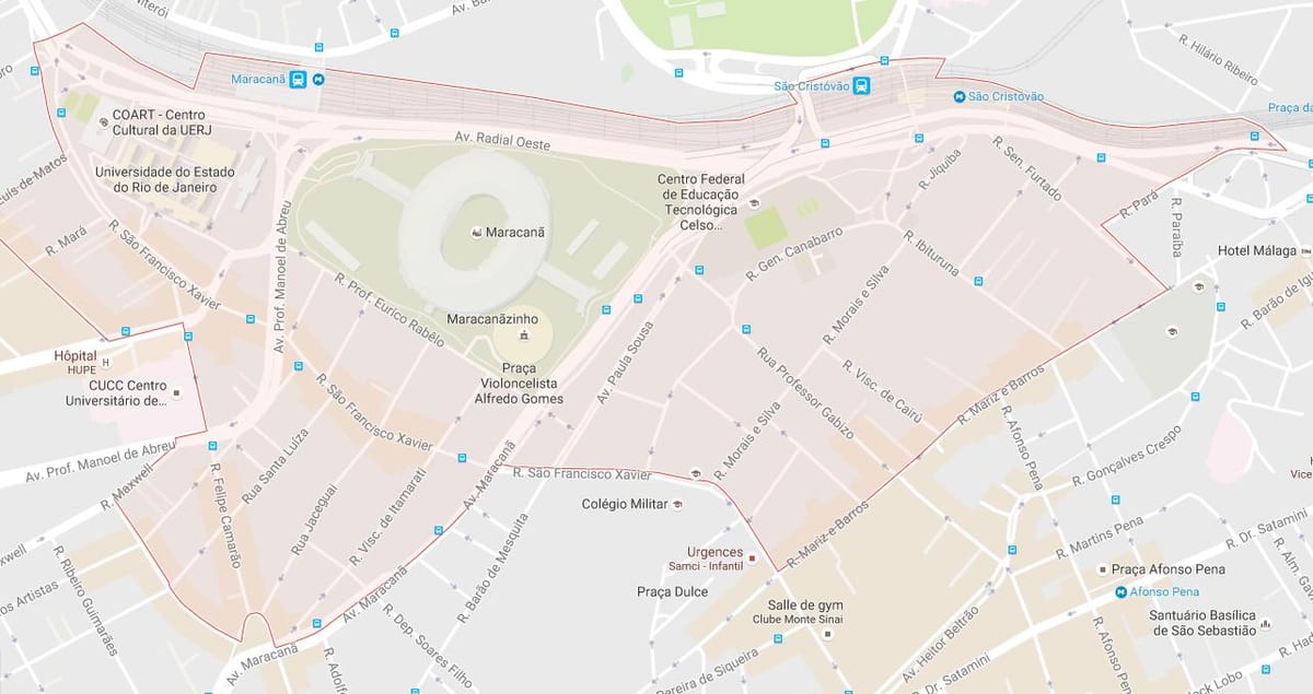 Mapa de bairro Maracanã