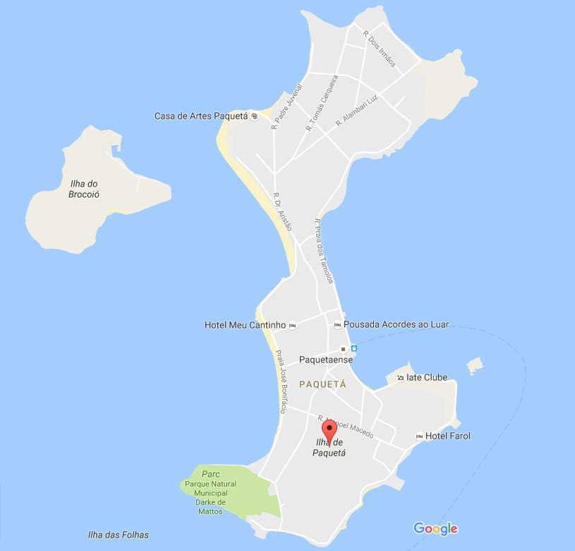 Mapa de bairro Paquetá