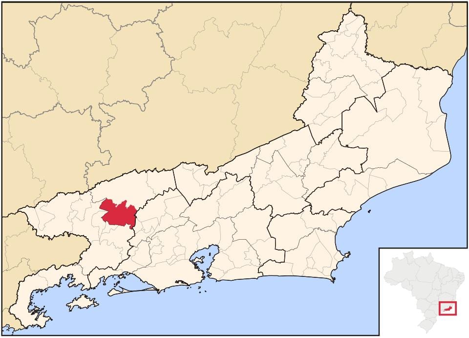 Mapa de la Barra de fer Piraí