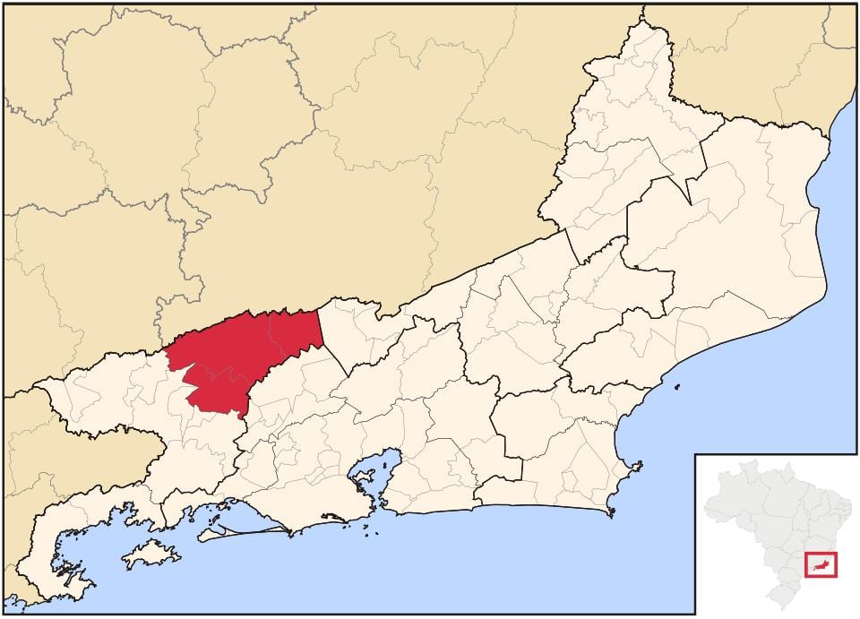 Mapa de la Barra de fer Piraí