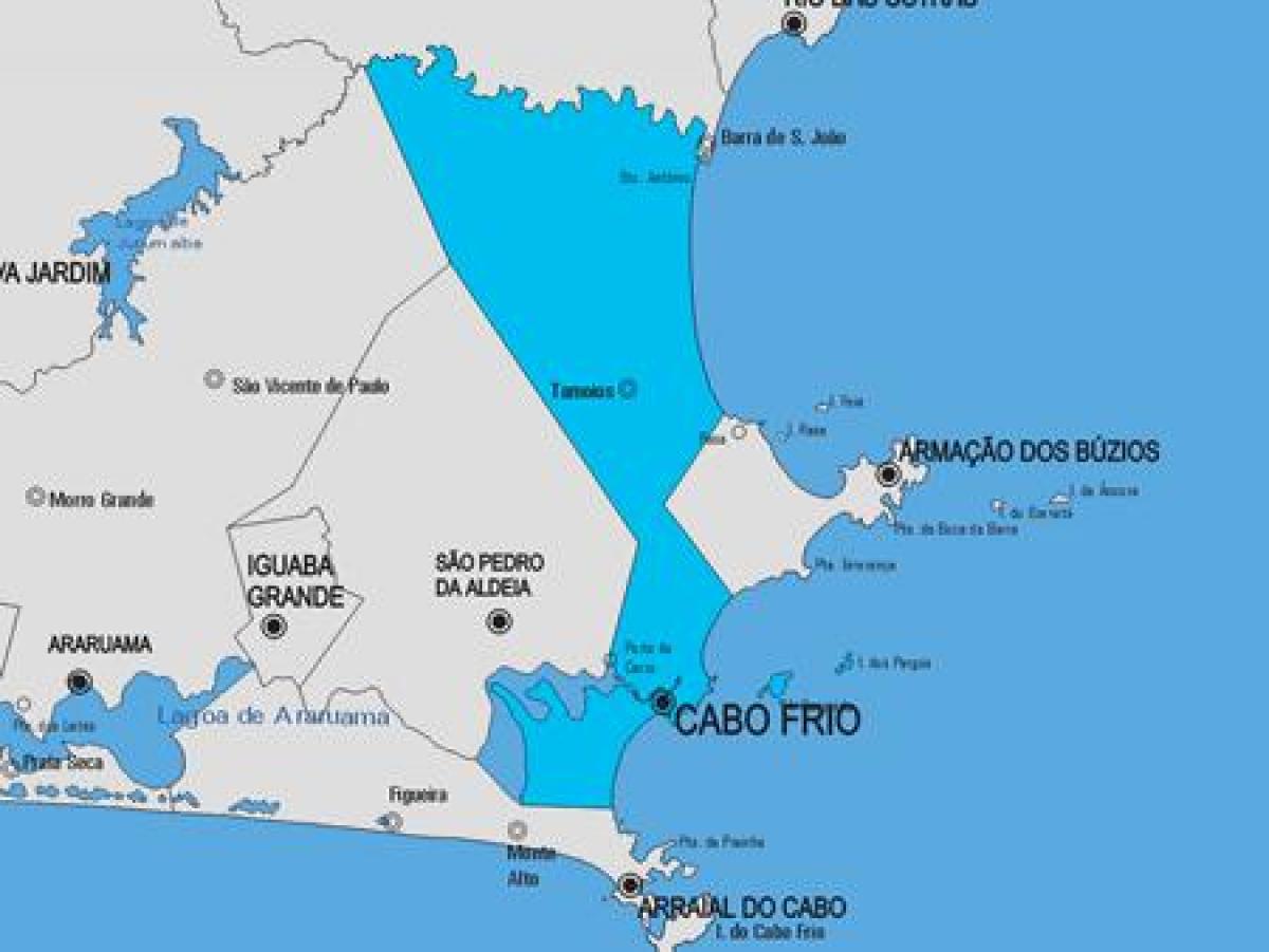 Mapa de Cabo Frio municipi