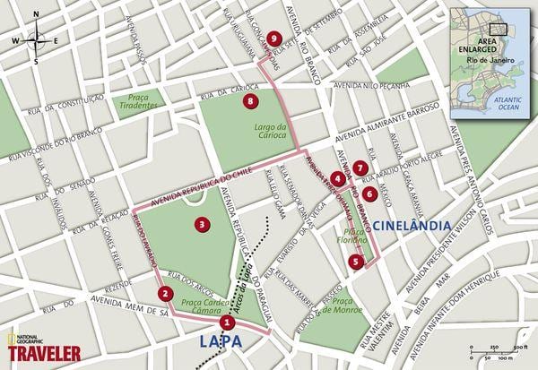 Mapa de Cinelândia