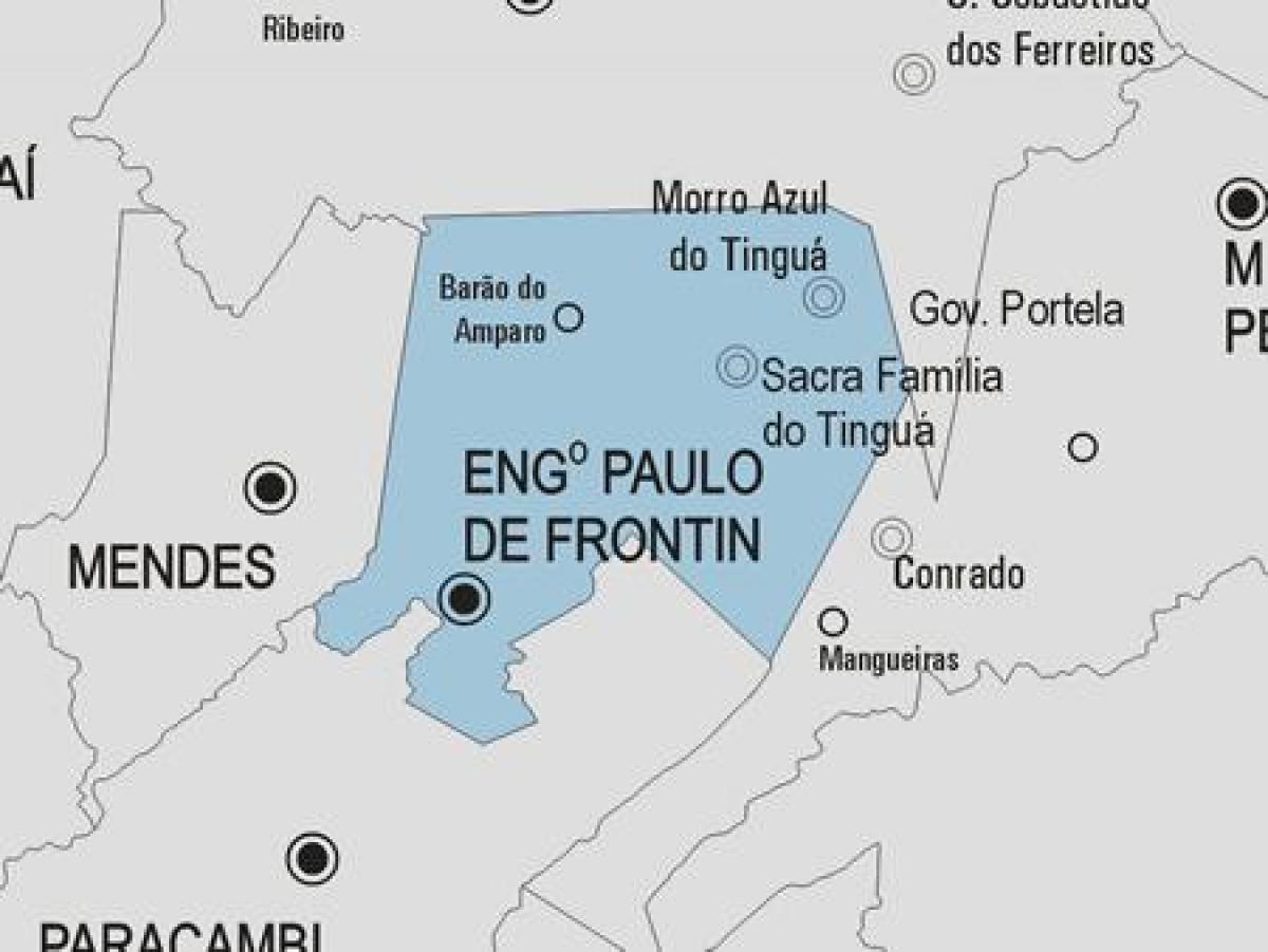 Mapa de Engenheiro Paulo de Frontin municipi