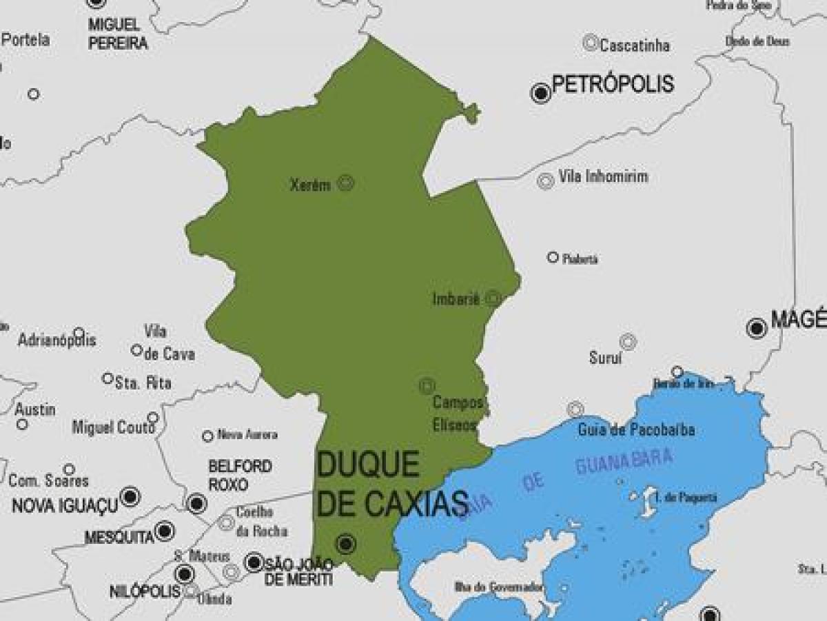 Mapa de Duque de Caxias municipi
