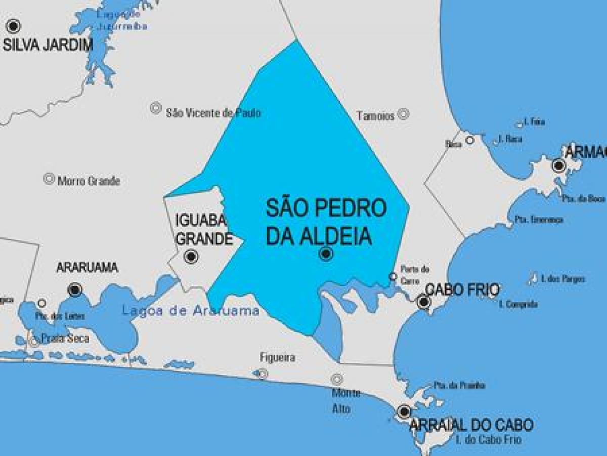 Mapa de São Pedro da Aldeia municipi