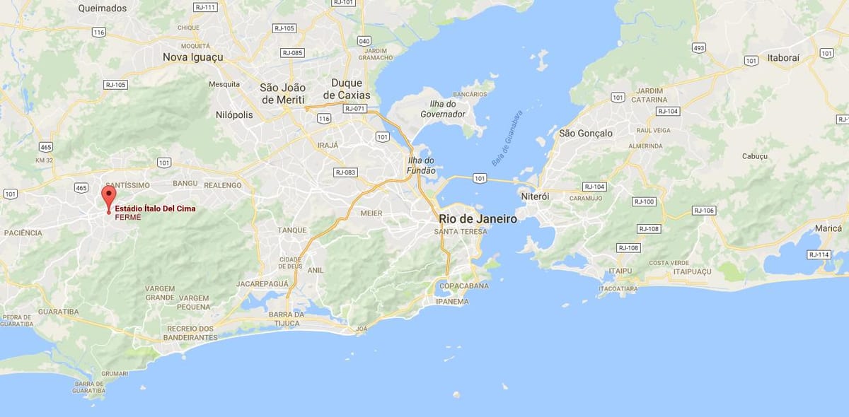 Mapa de l'estadi Ítalo del Cima