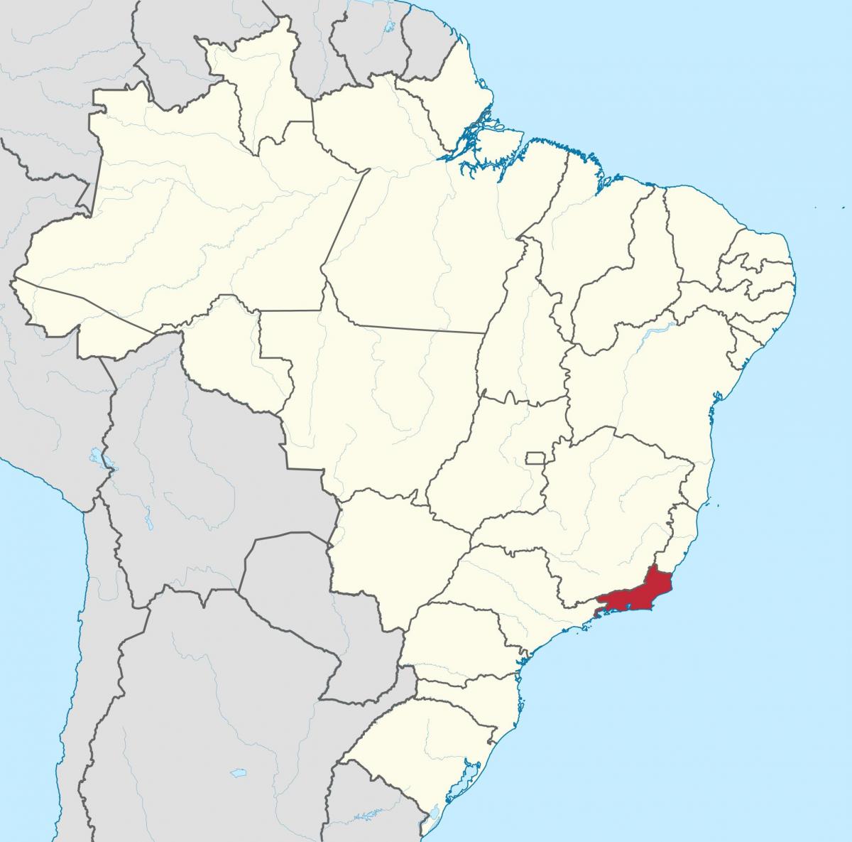 Mapa de l'Estat de Rio de Janeiro