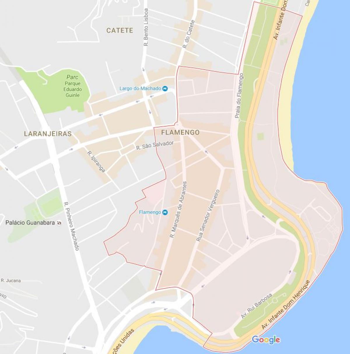 Mapa de Flamengo