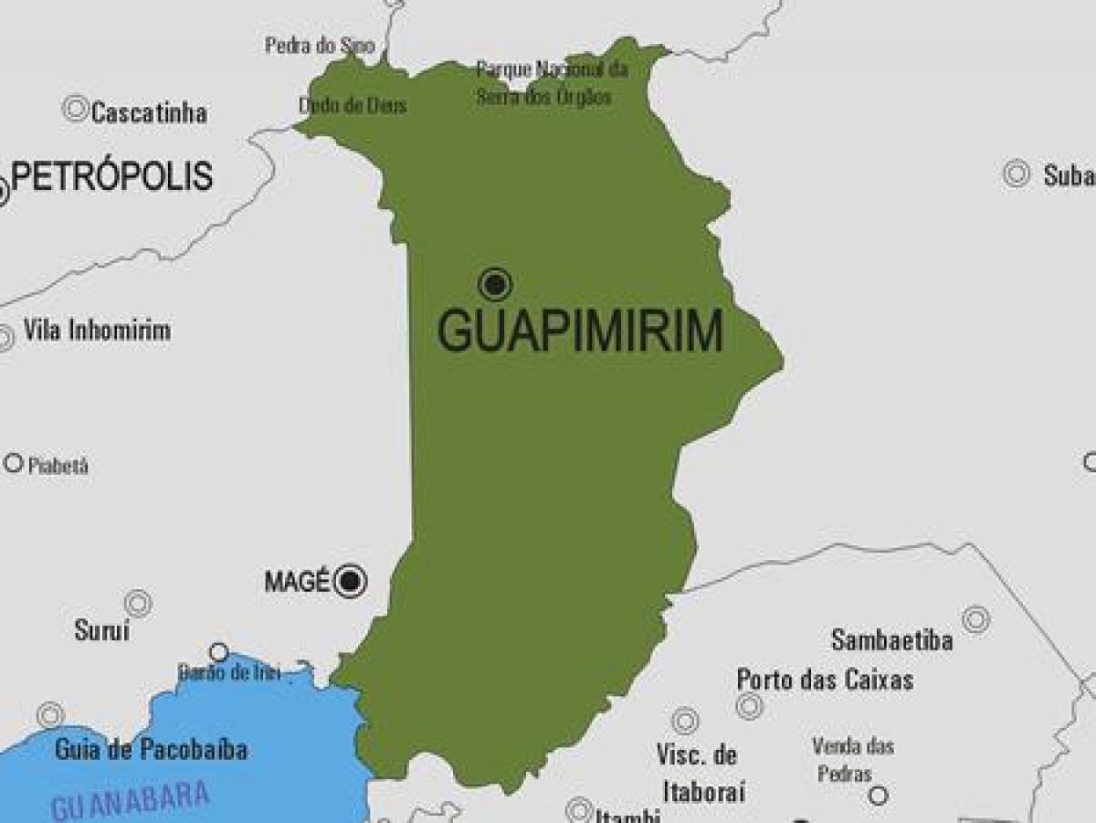Mapa de Guapimirim municipi