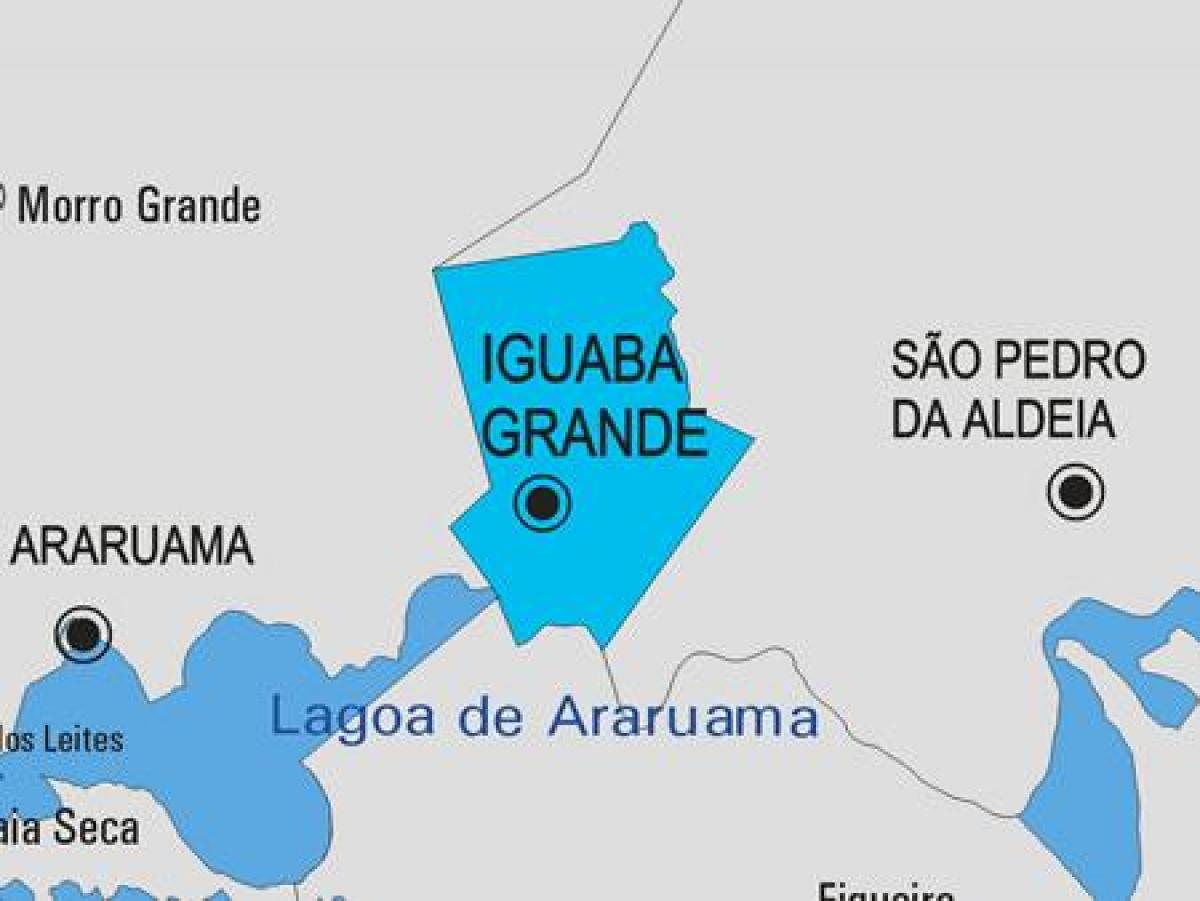 Mapa de Iguaba Grande municipi