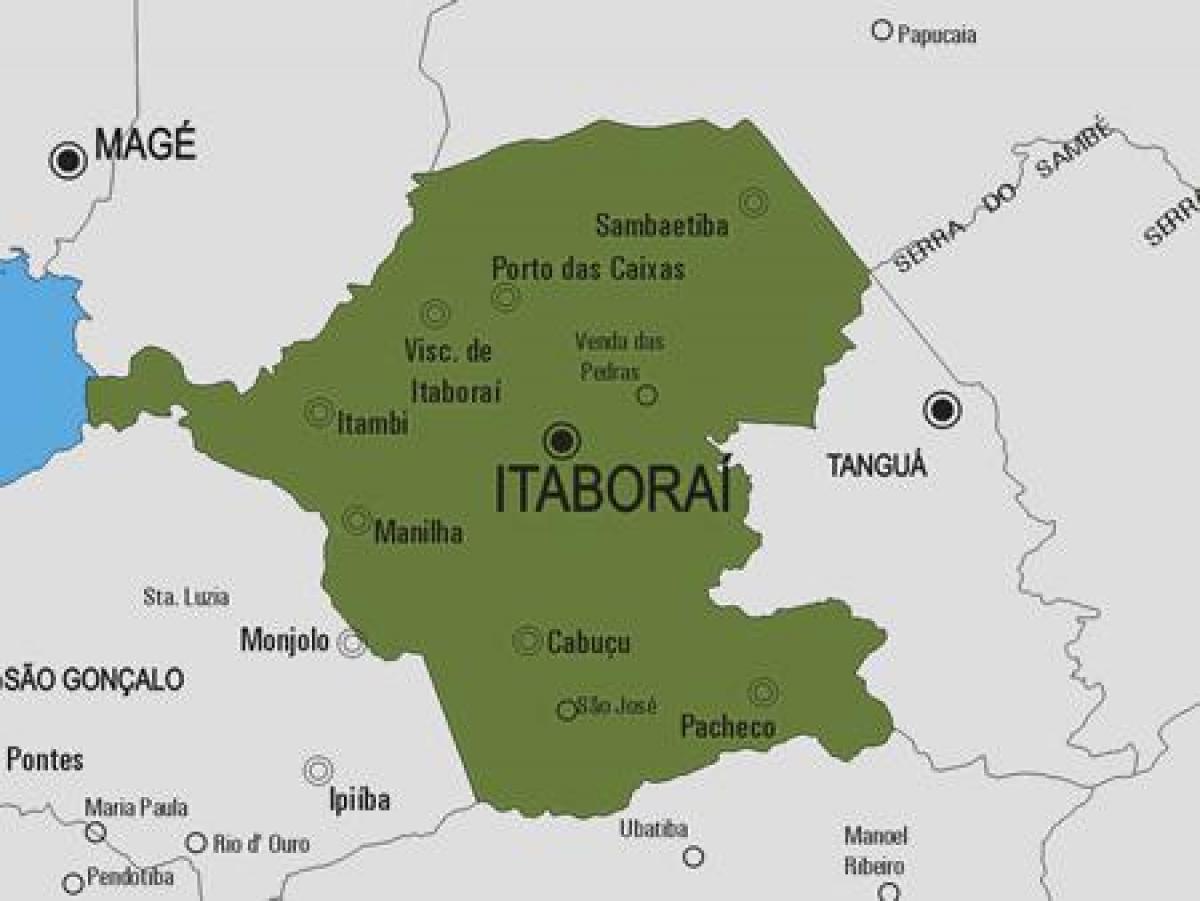 Mapa de Itaboraí municipi