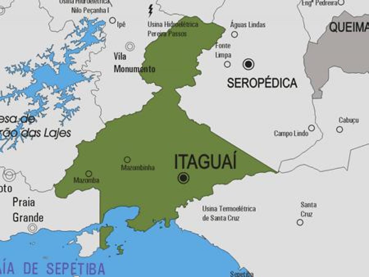 Mapa de Itaguaí municipi