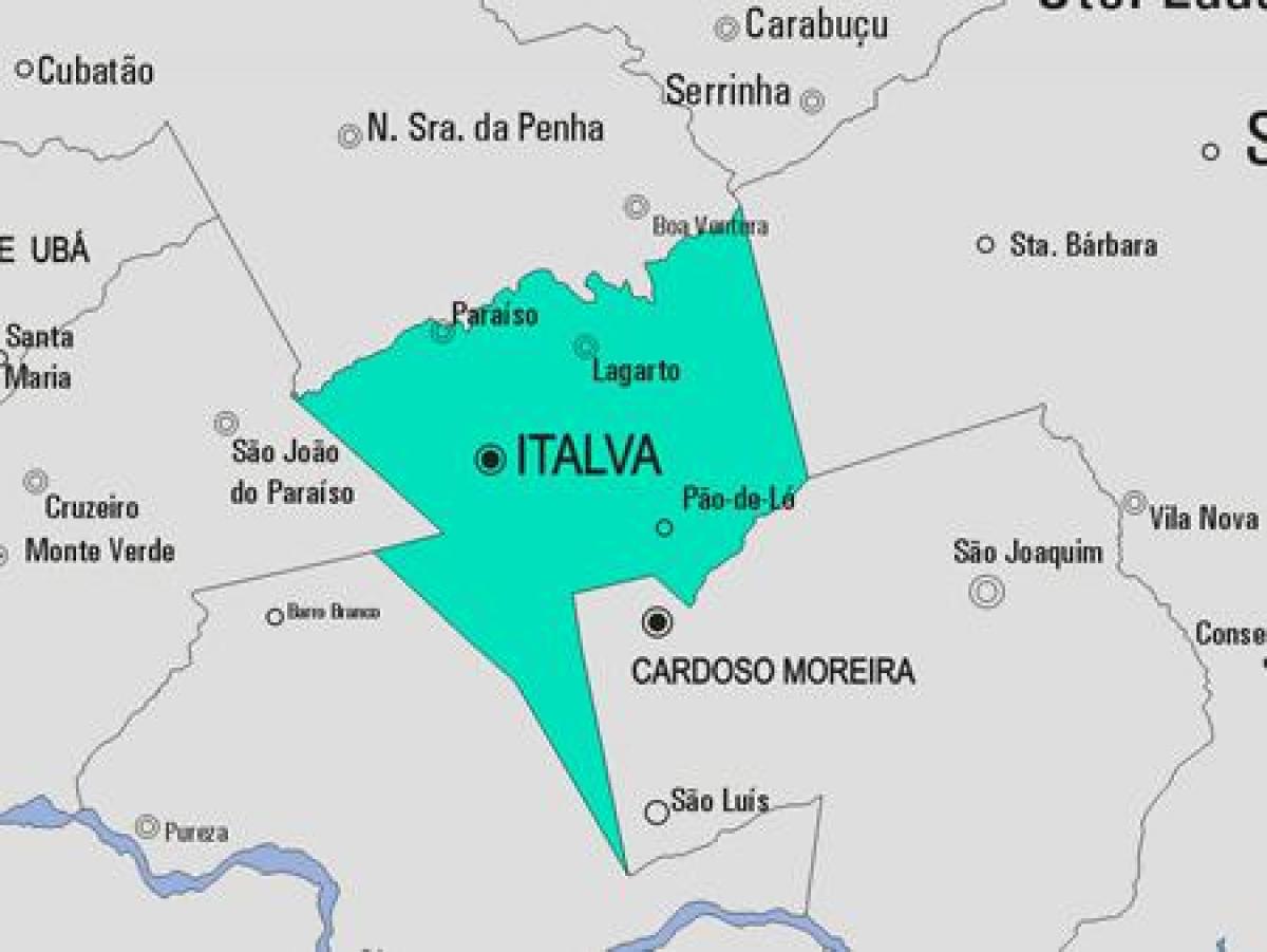 Mapa de Italva municipi