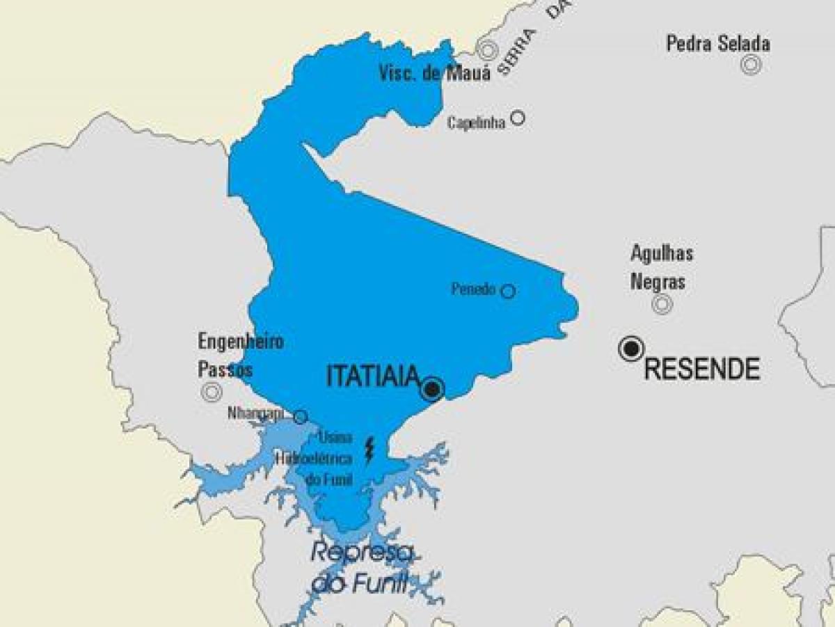 Mapa de Itatiaia municipi