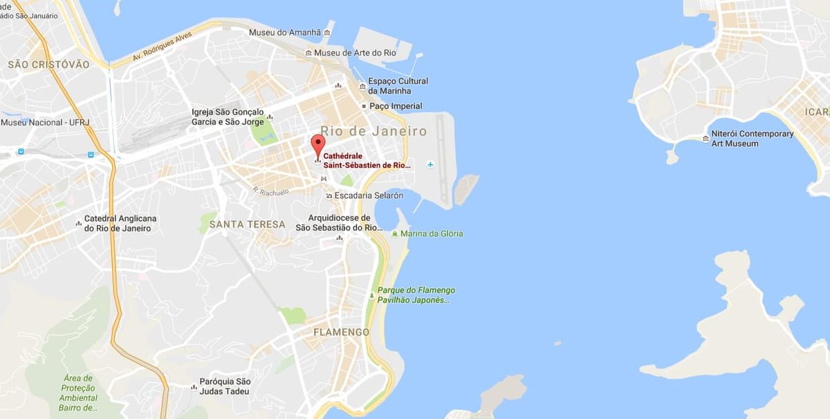 Mapa de la Catedral Metropolitana de Sant Sebastià