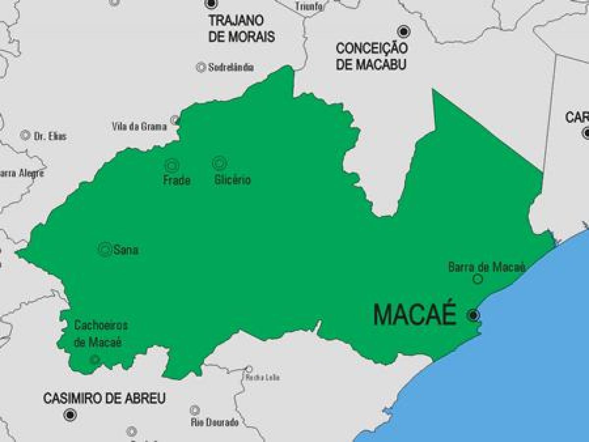Mapa de Macaé municipi