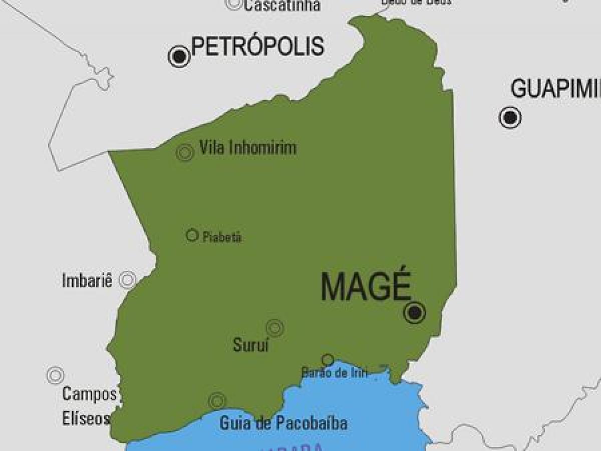 Mapa de Magé municipi