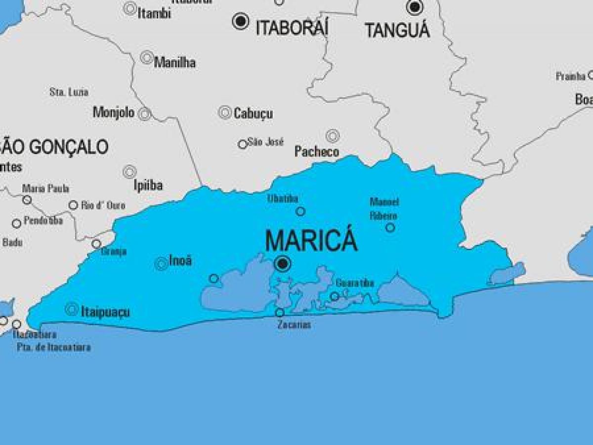 Mapa de Maricá municipi