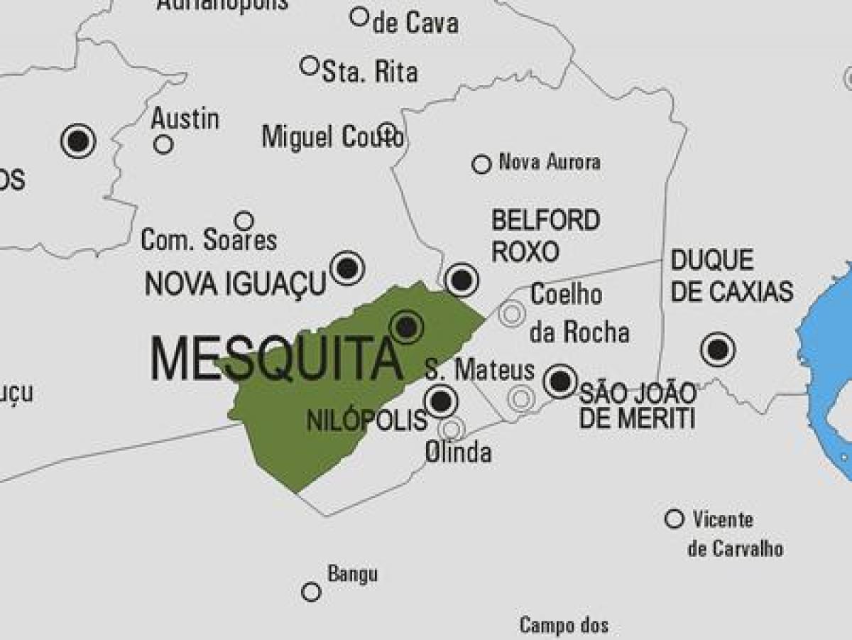 Mapa de la Mesquita municipi