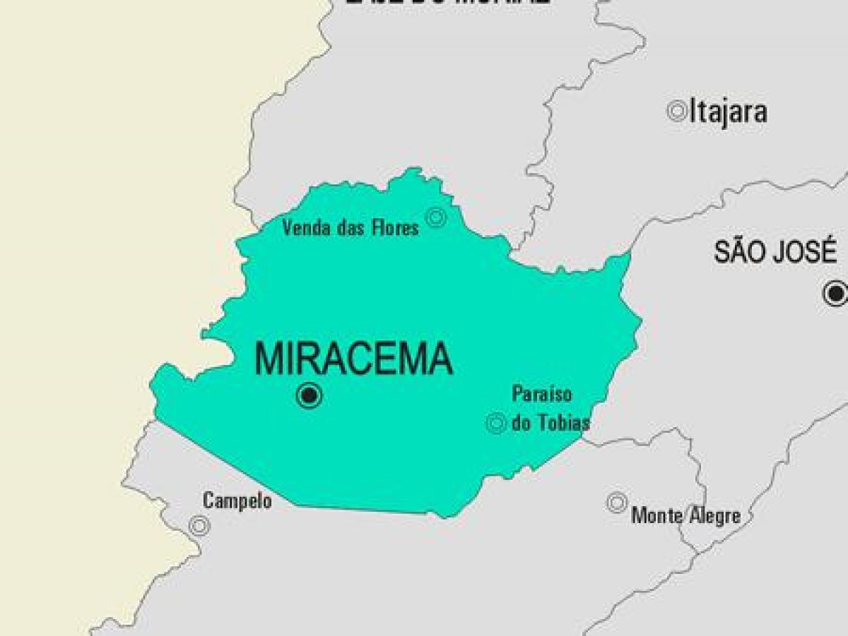 Mapa de Miracema municipi