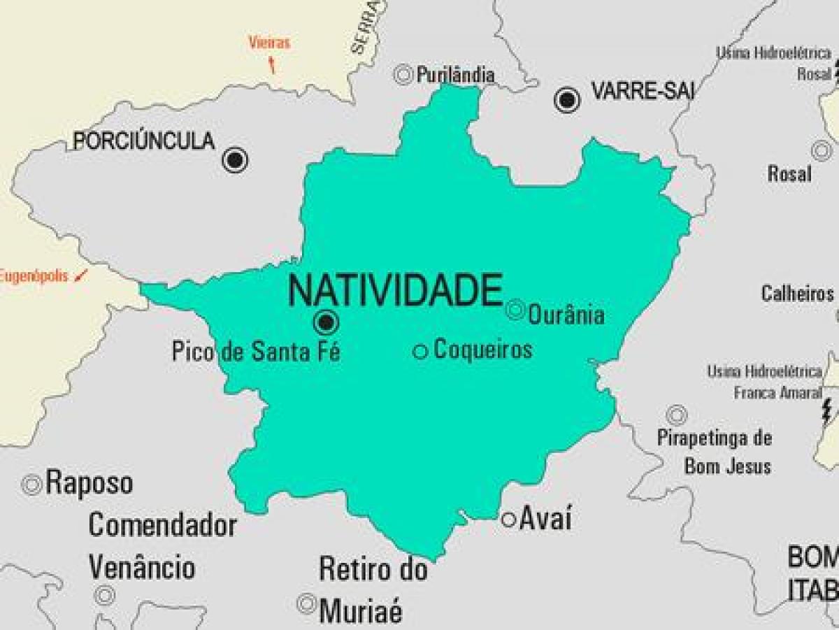 Mapa de Natividade municipi