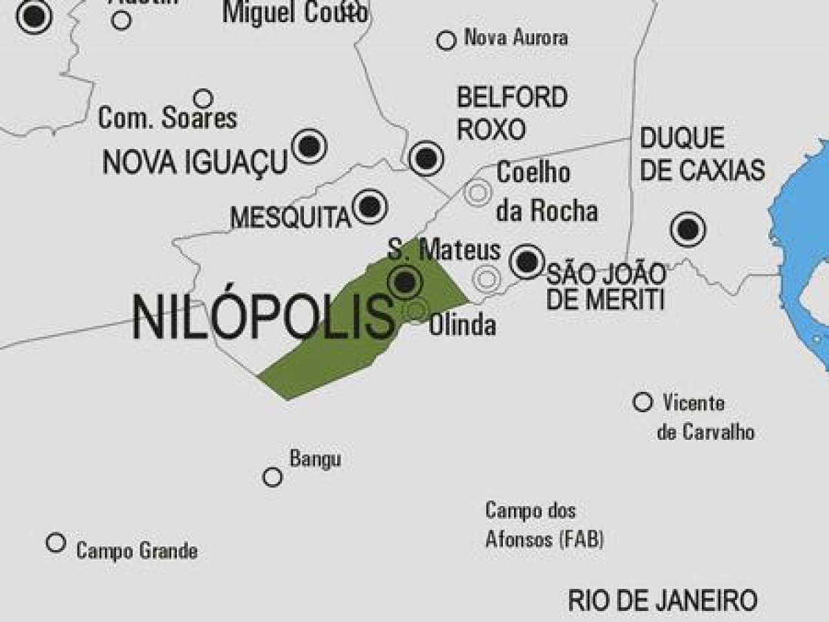 Mapa de Nilópolis municipi