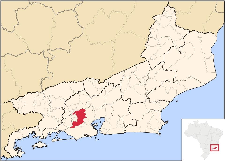 Mapa de la Nova Iguaçu