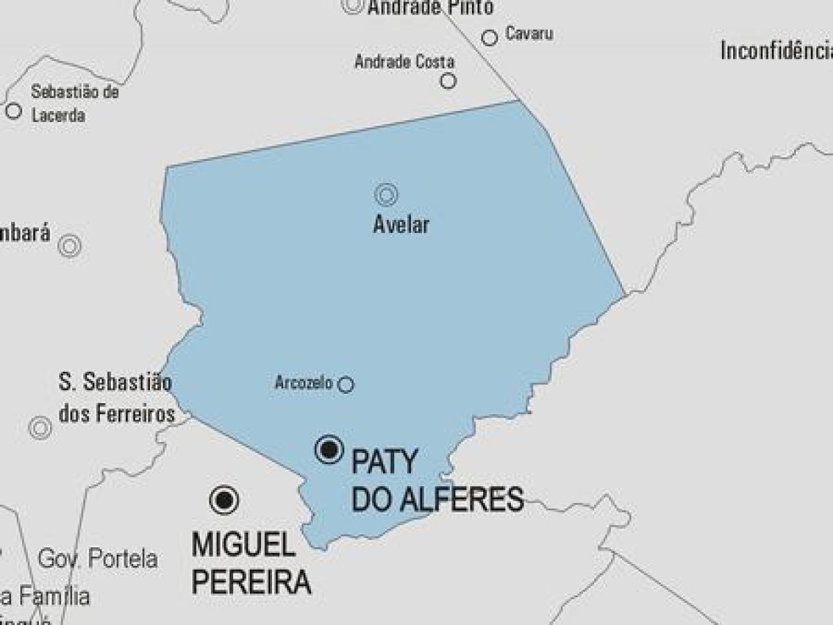 Mapa de Paty fer Alferes municipi