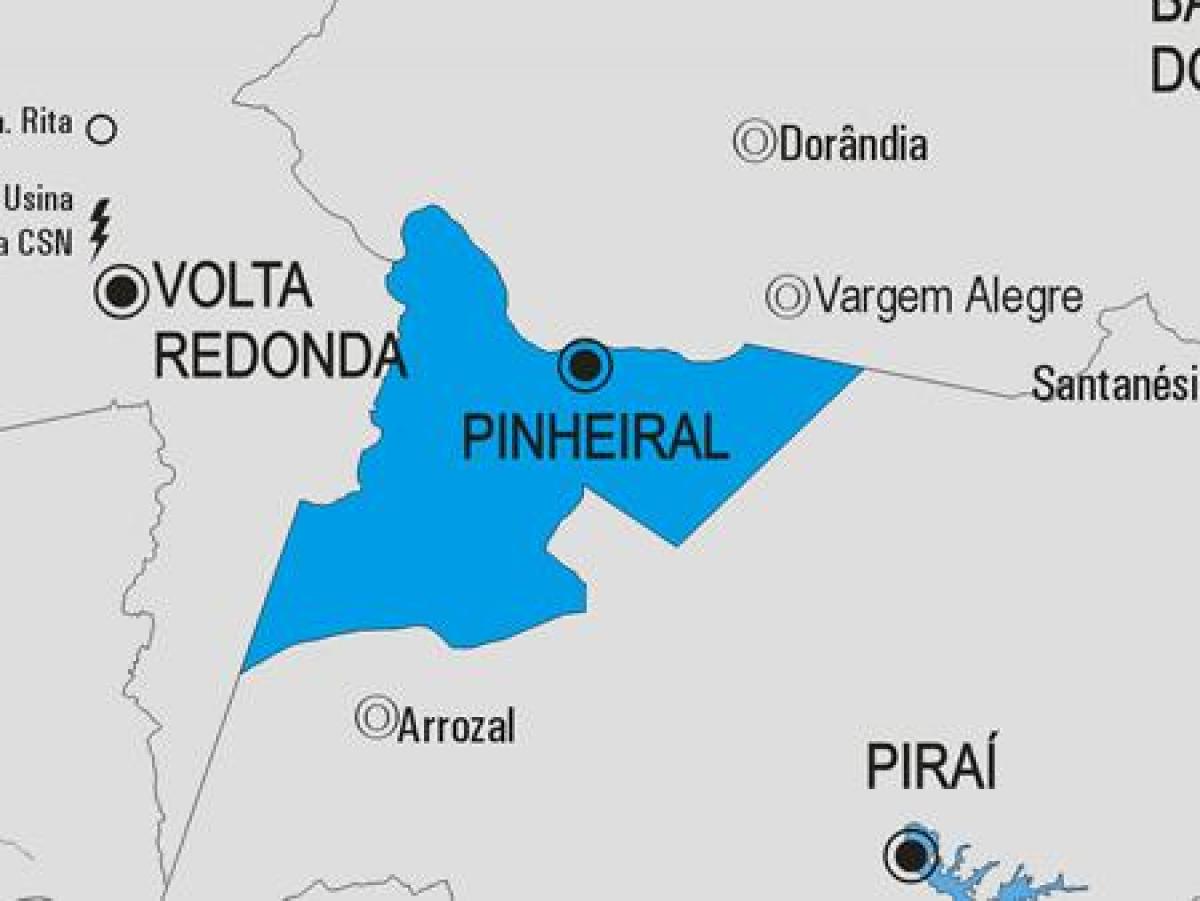 Mapa de Pinheiral municipi