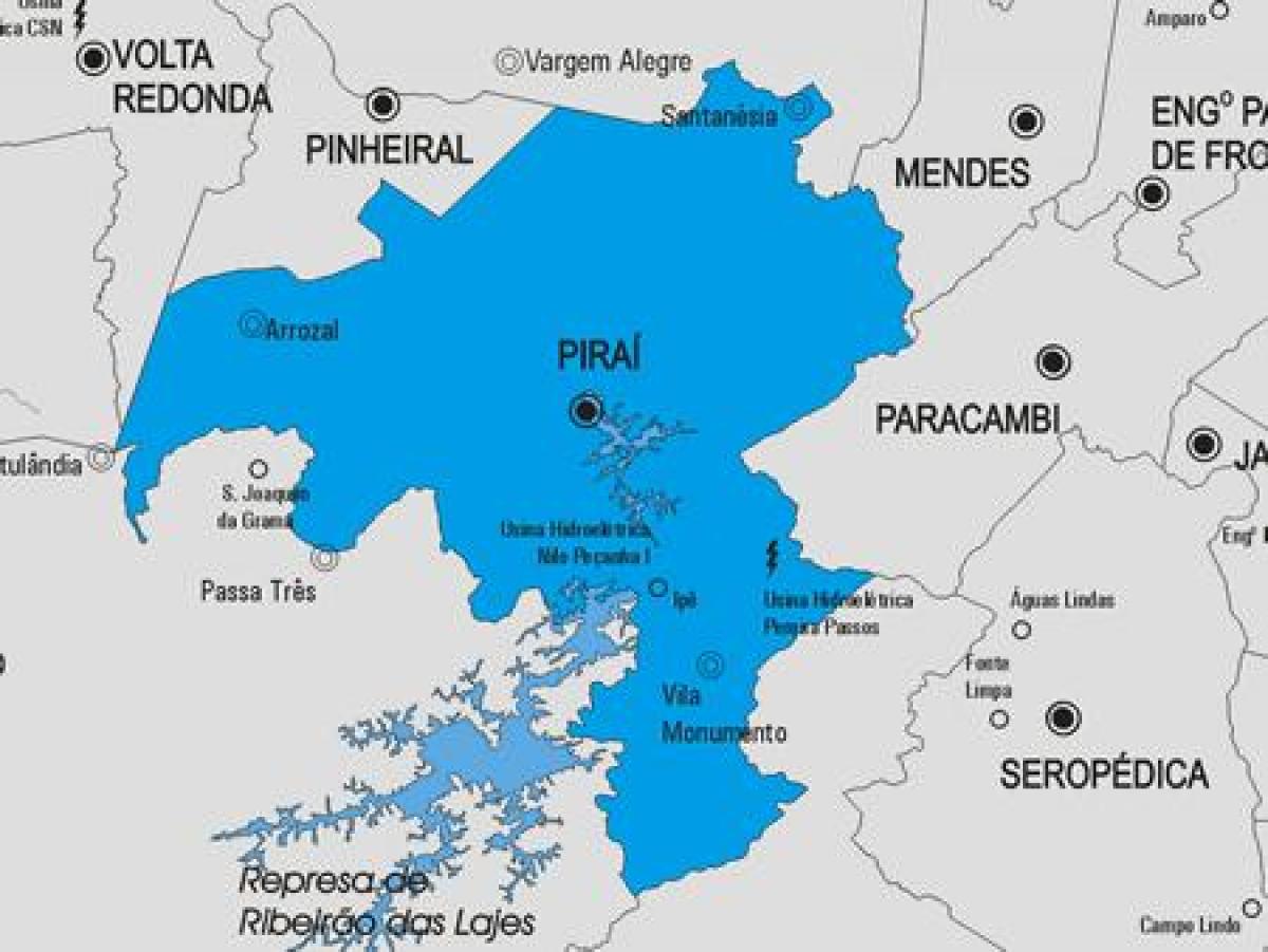 Mapa de Piraí municipi