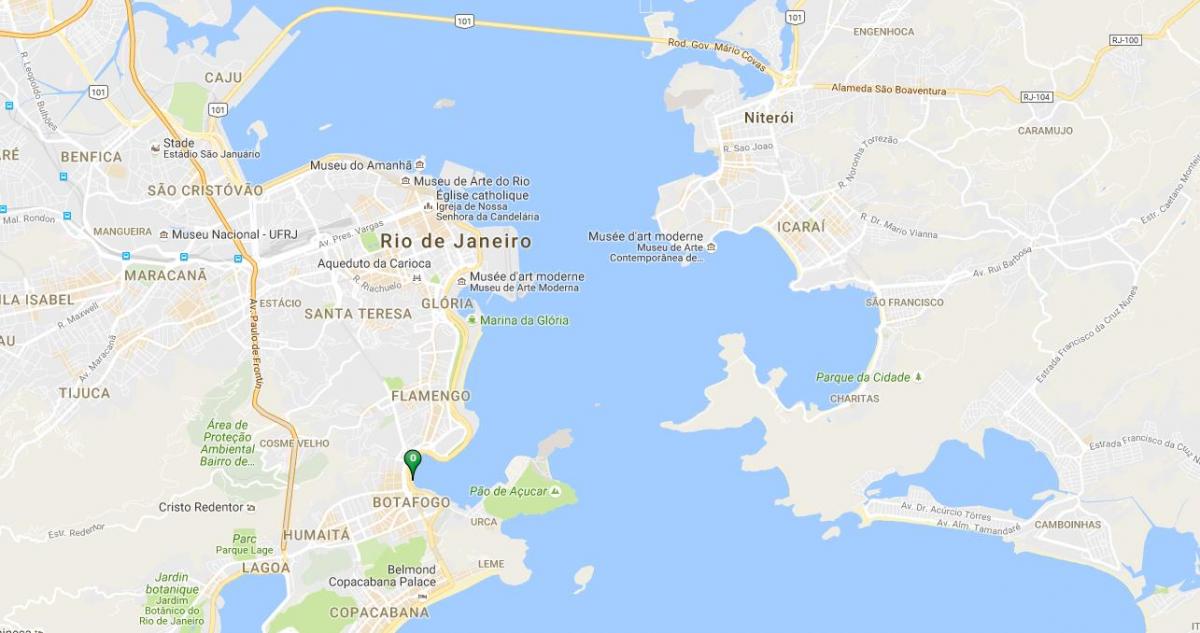 Mapa de la platja de Botafogo