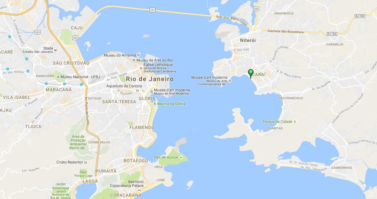 Mapa de la platja Icaraí