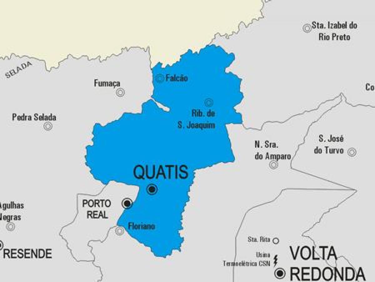 Mapa de Quatis municipi