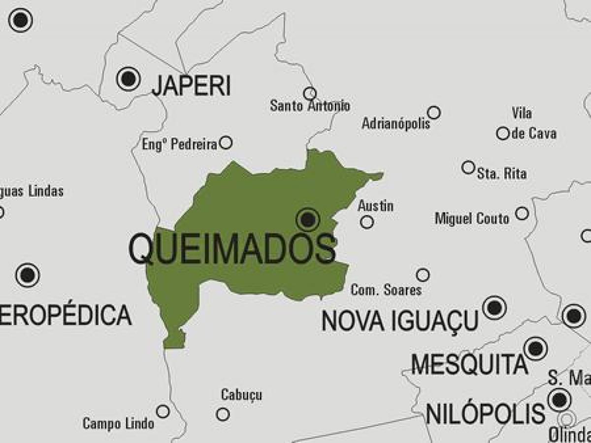 Mapa de Queimados municipi
