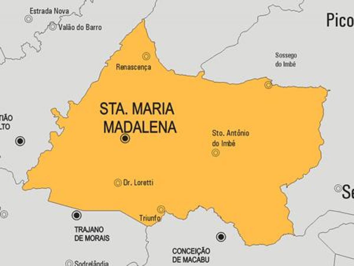 Mapa de Santa Maria Madalena municipi