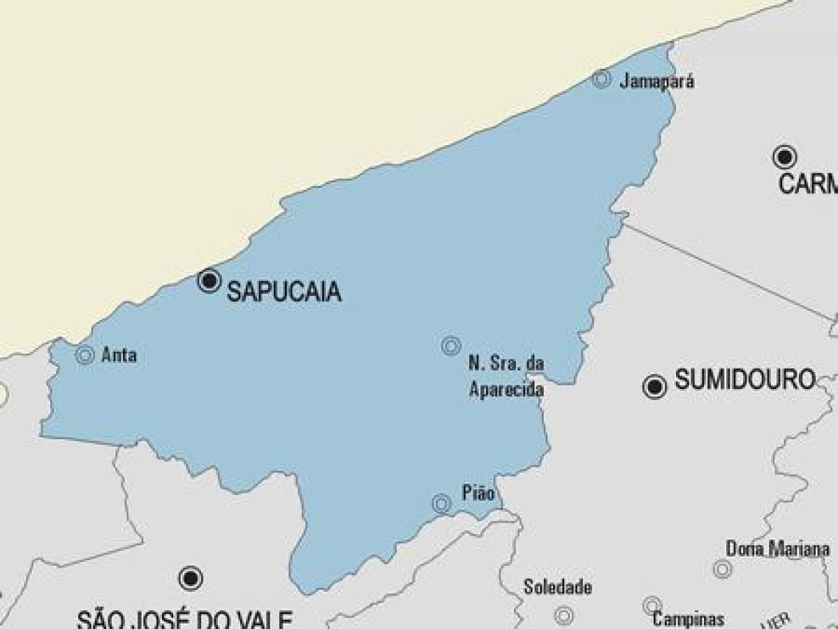 Mapa de Sapucaia municipi