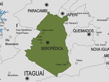 Mapa de Seropédica municipi