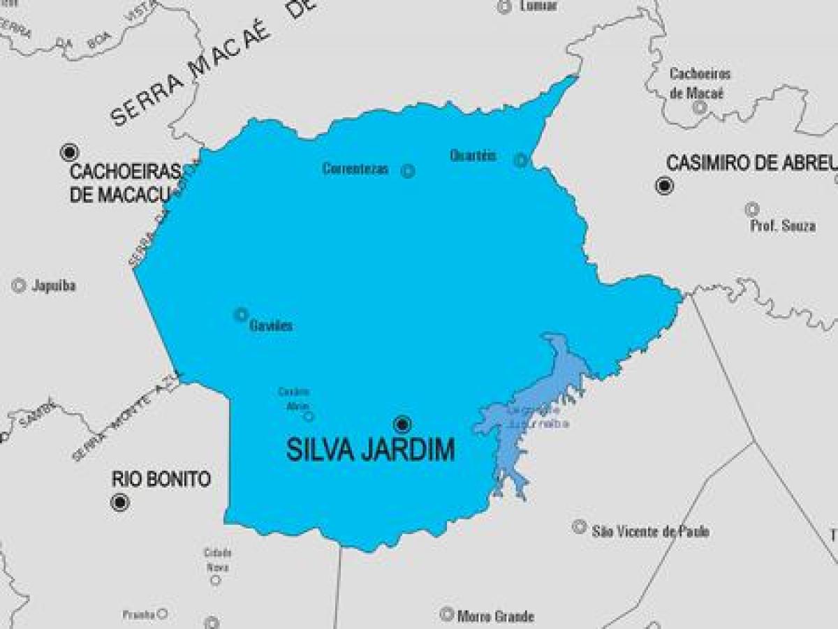Mapa de Silva Jardim municipi