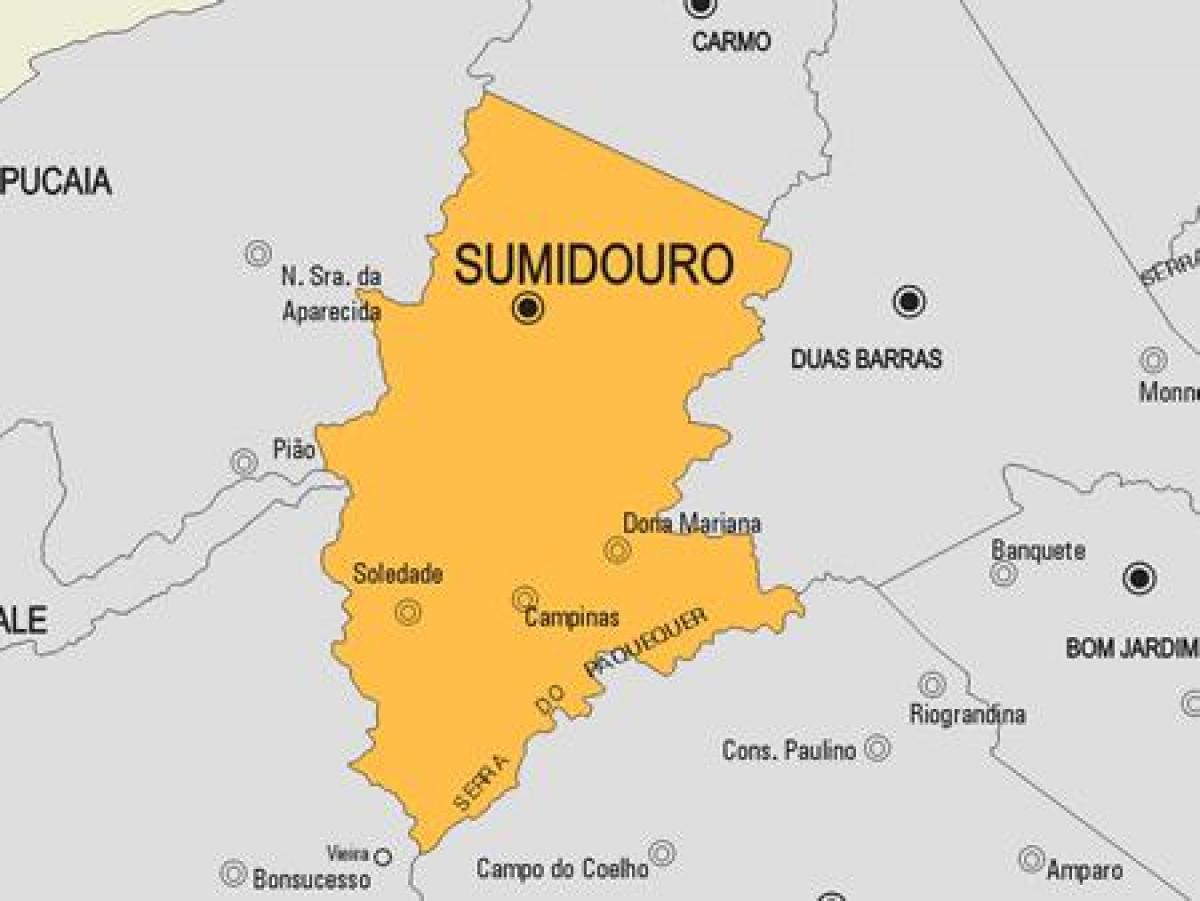 Mapa de Sumidouro municipi