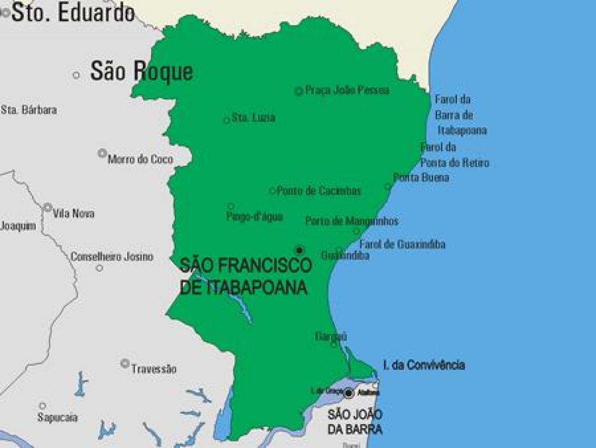 Mapa de São Fidélis municipi