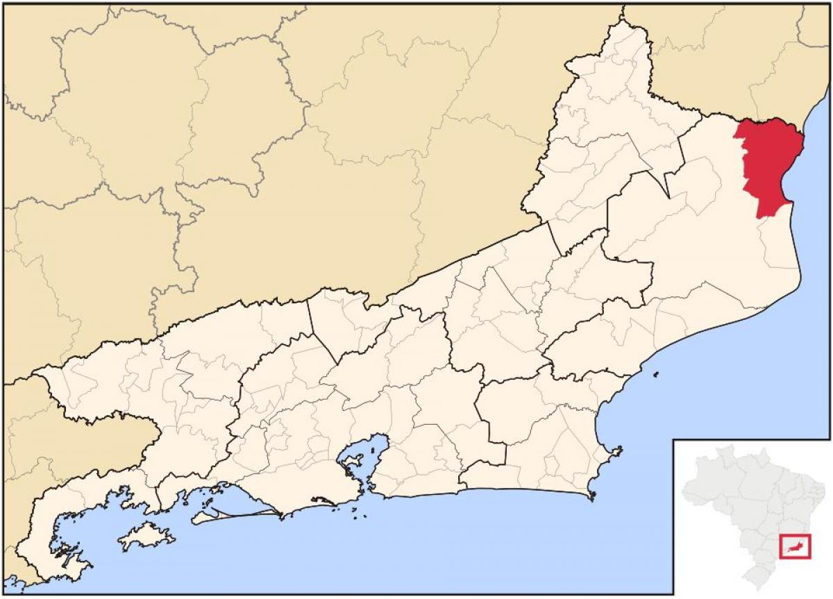 Mapa de São Francisco de Itabapoana