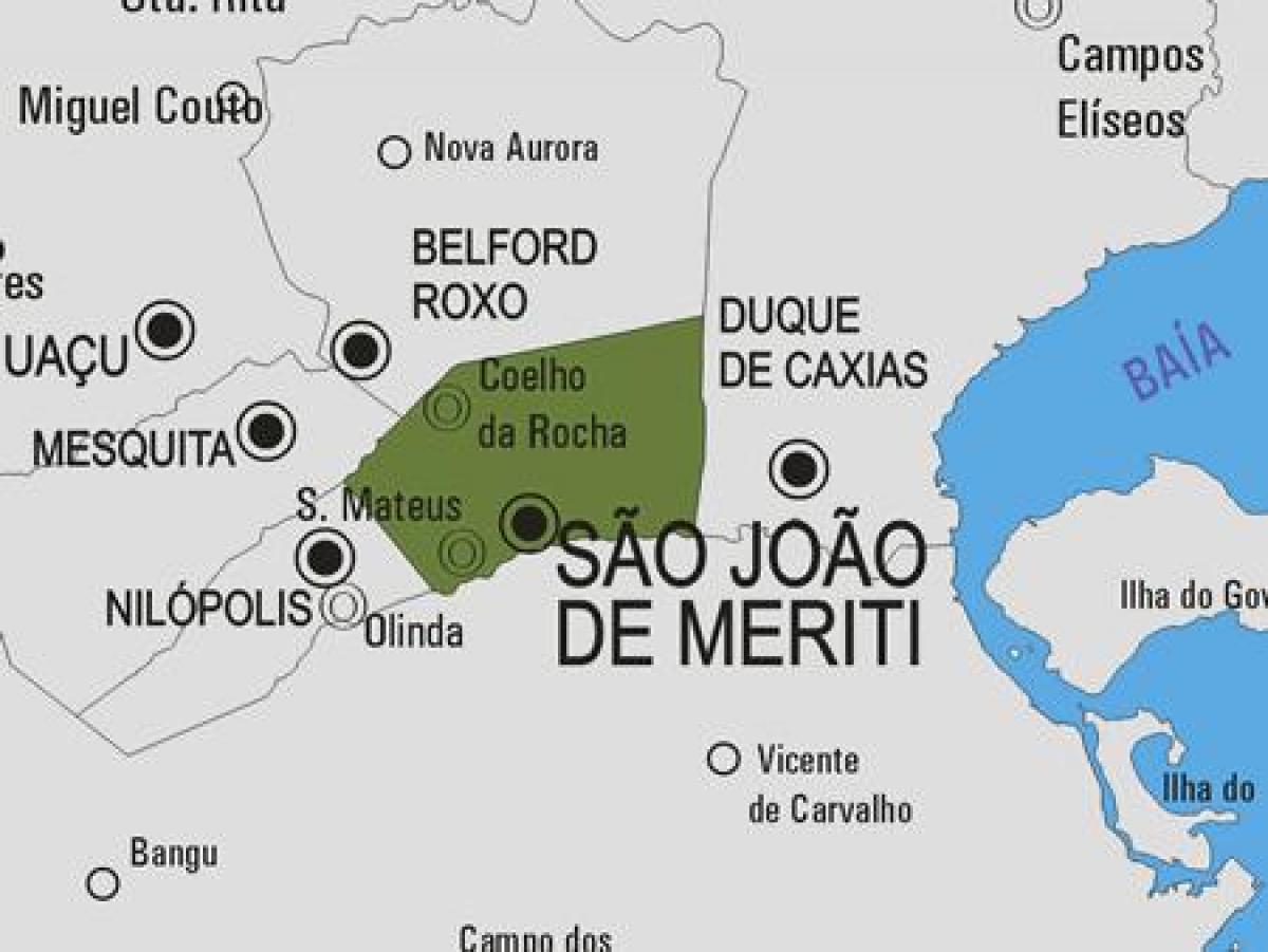 Mapa de São João de Meriti municipi