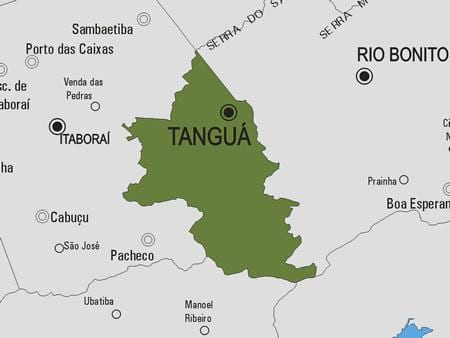 Mapa de Tanguá municipi