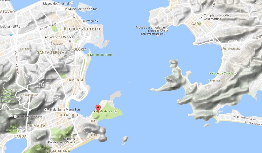 Mapa del Turó de Urca
